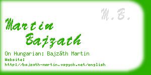 martin bajzath business card